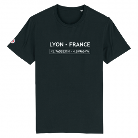 T-Shirt Lyon - Coordonnées Géo